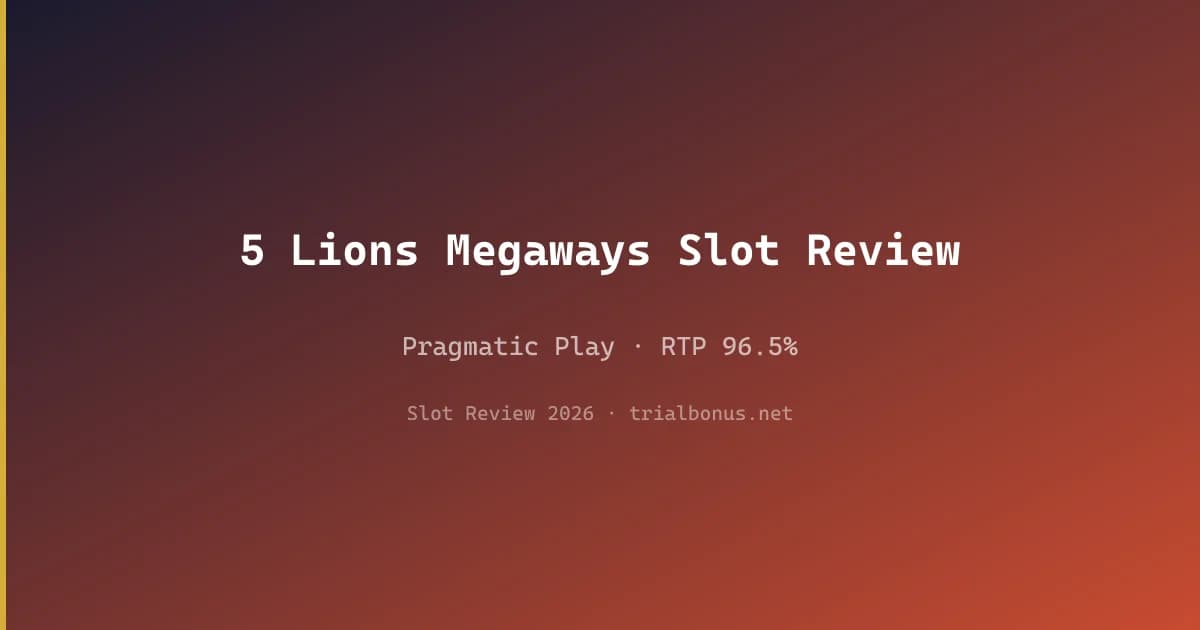 5 Lions Megaways Slot Review