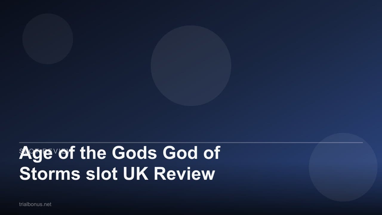 Age of the Gods God of Storms slot UK Review