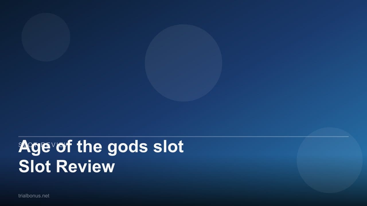 Age of the gods Slot Review