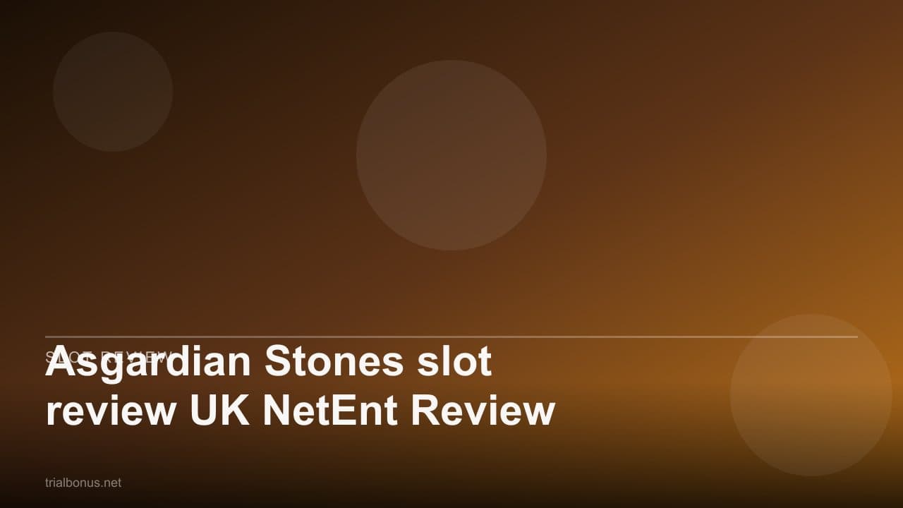 Asgardian Stones slot review UK NetEnt Review