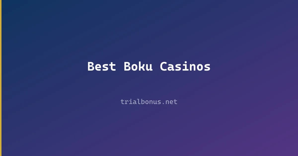 Best Boku Casinos
