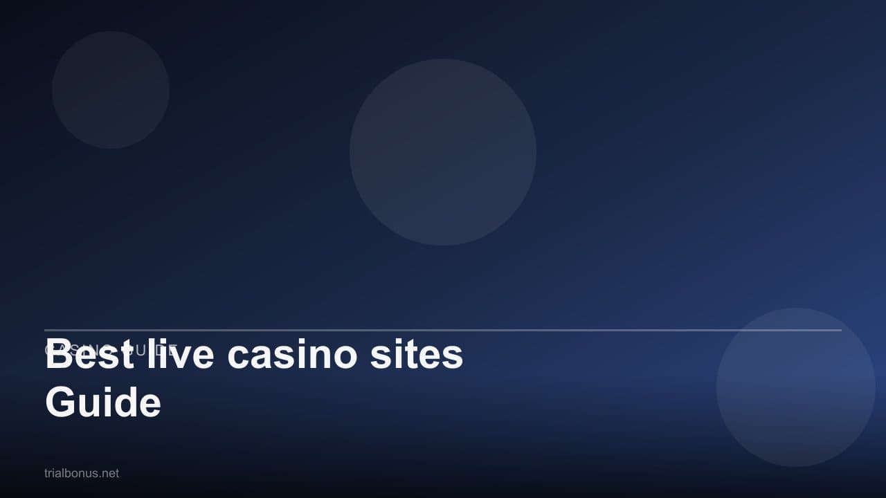 Best live casino sites Guide