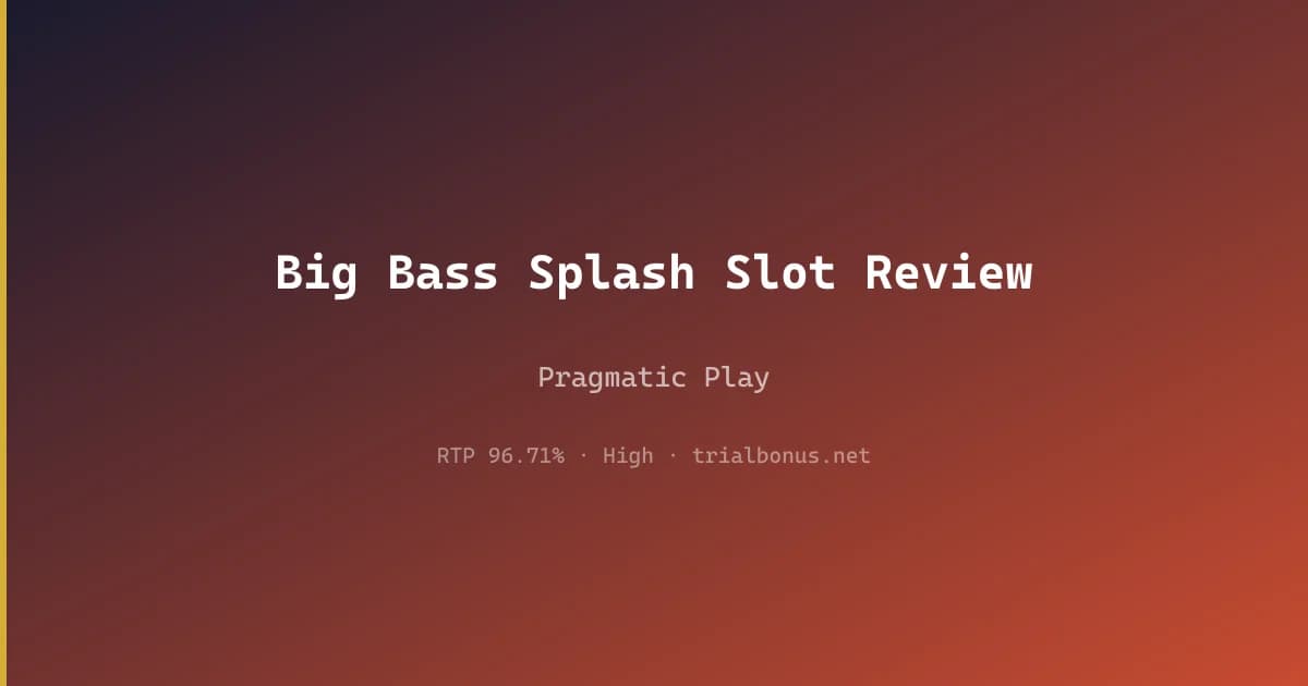 Big Bass Splash Slot Review