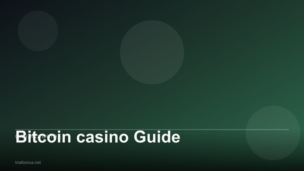 Bitcoin casino Guide