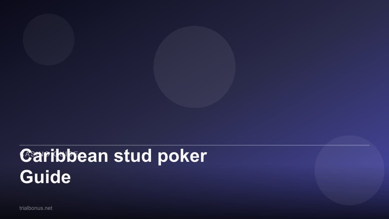 Caribbean stud poker Guide