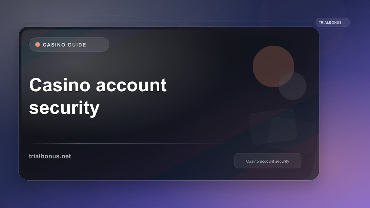 Casino account security UK Guide