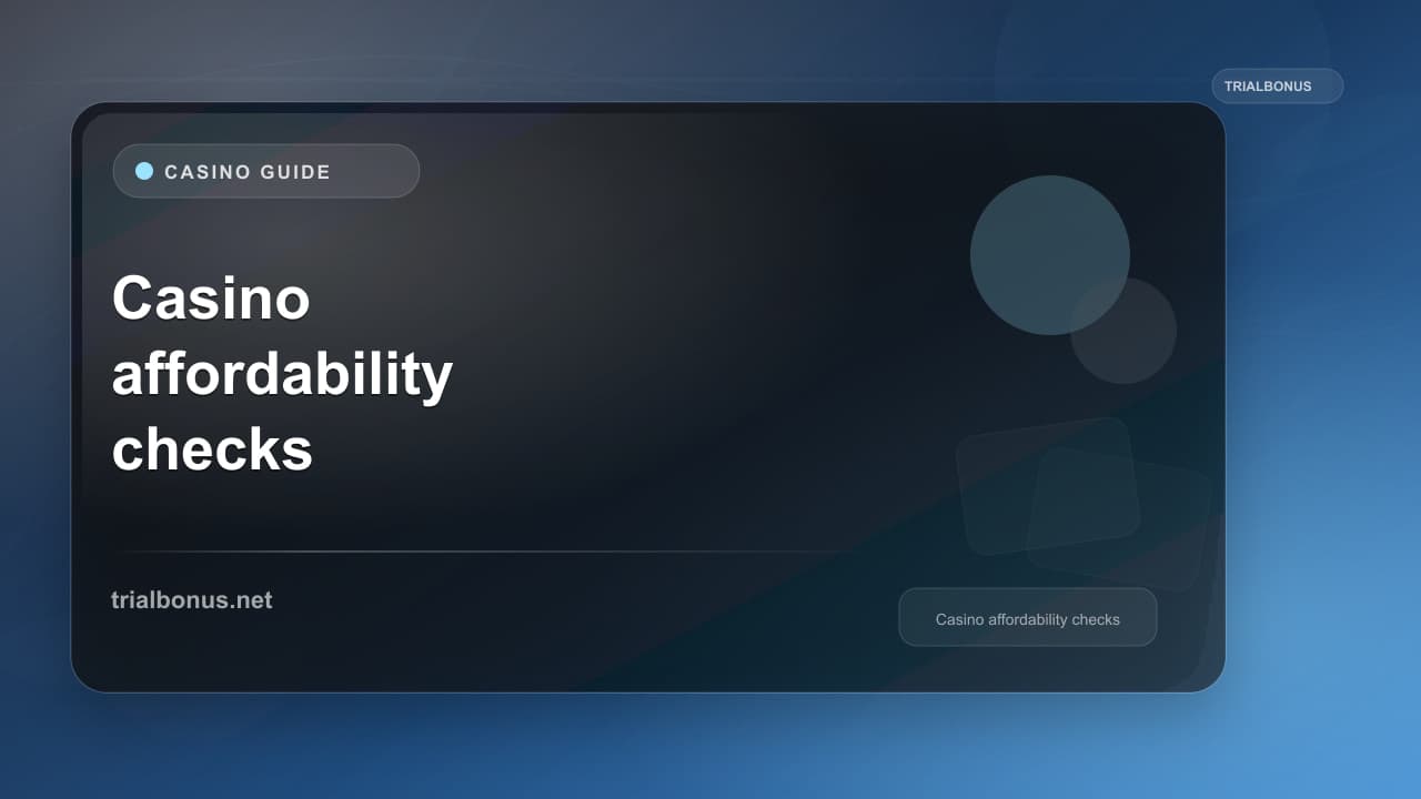Casino affordability checks UK