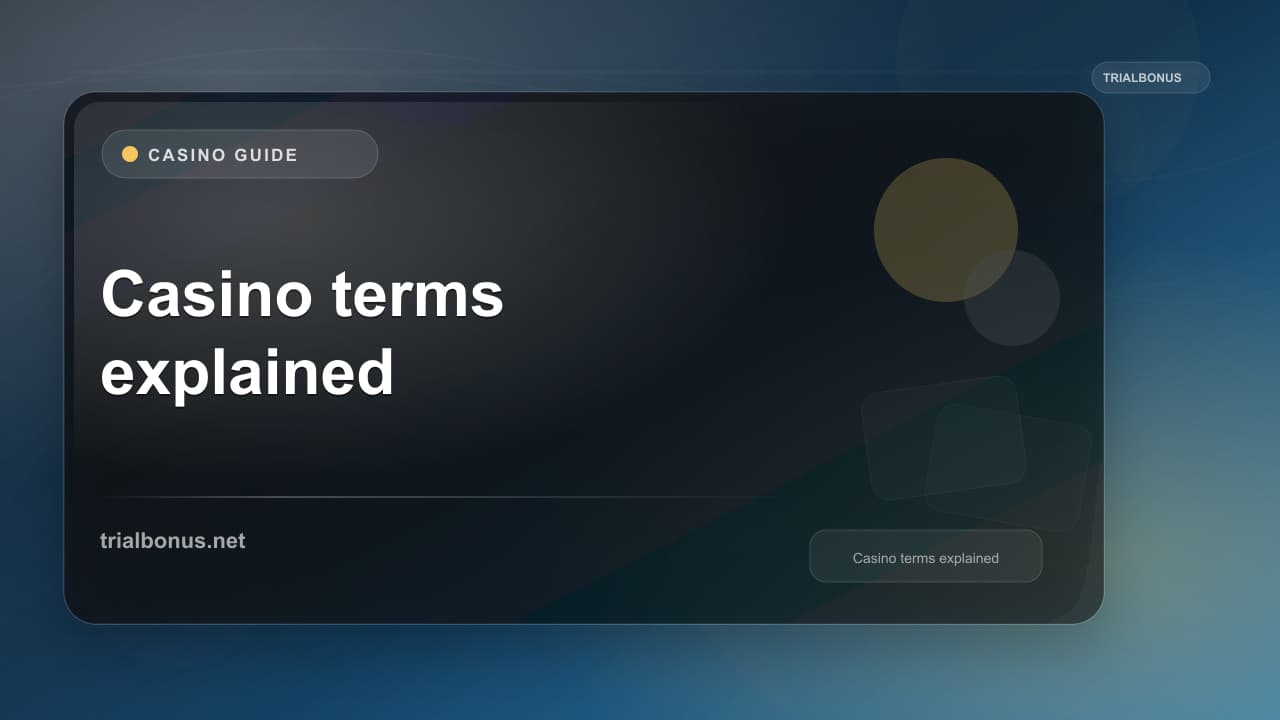 Casino bonus terms explained Guide