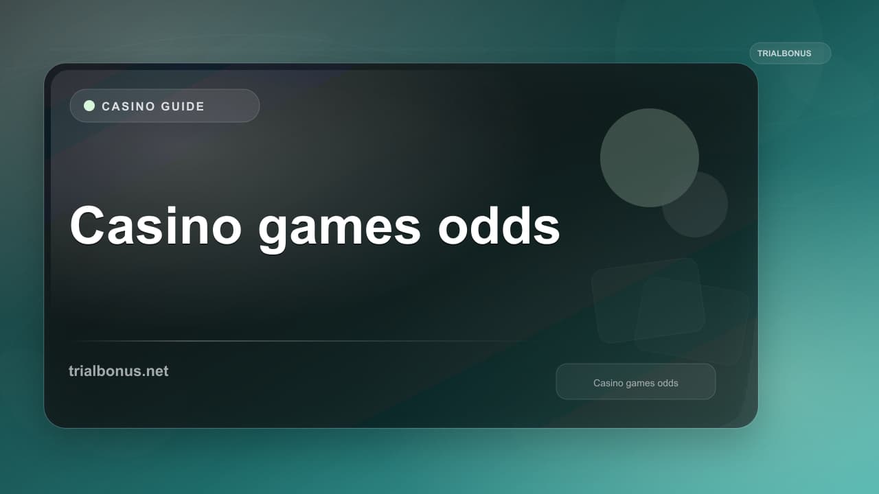 Casino games odds Guide