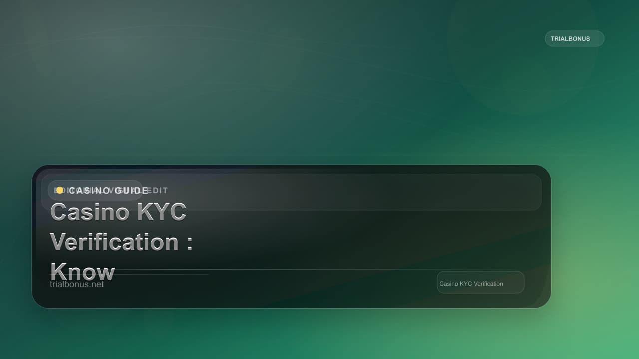 Casino KYC Verification Guide: Know Your Customer Process