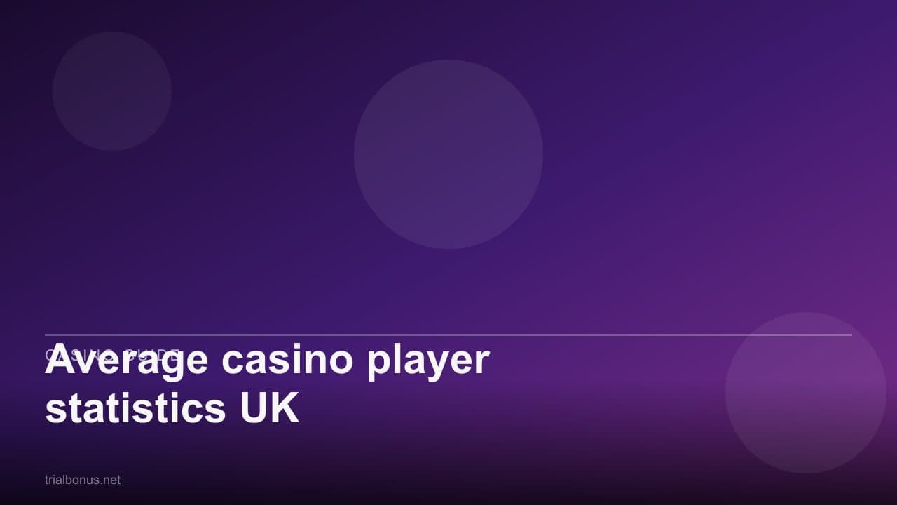 Average casino player statistics UK