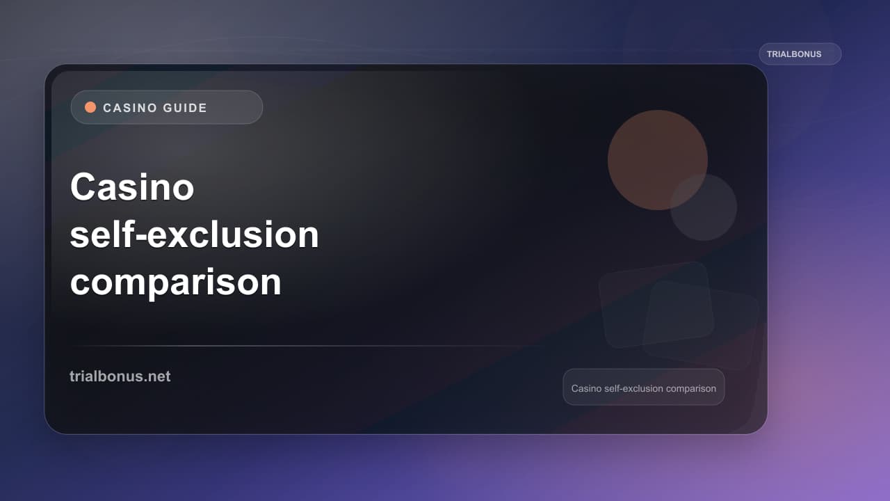 Casino self-exclusion comparison UK Guide
