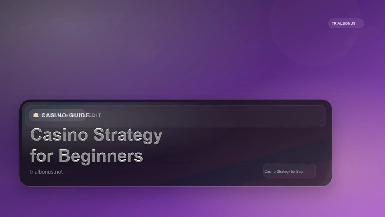 Casino Strategy Guide for Beginners