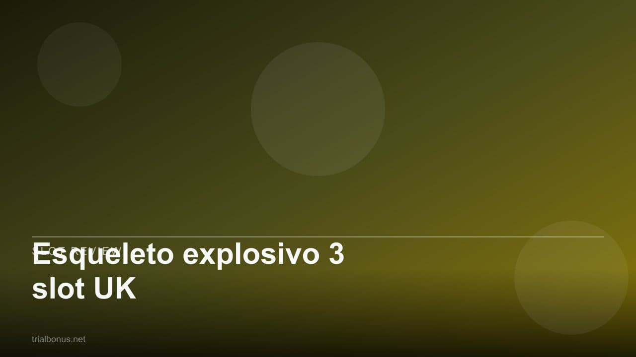 Esqueleto explosivo 3 slot UK