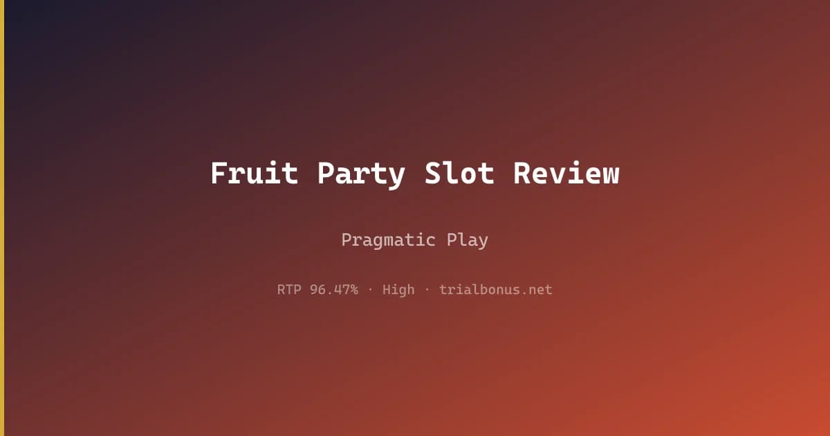 Fruit Party Slot Review