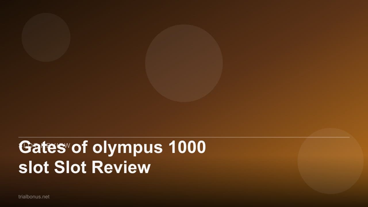 Gates of olympus 1000 Slot Review