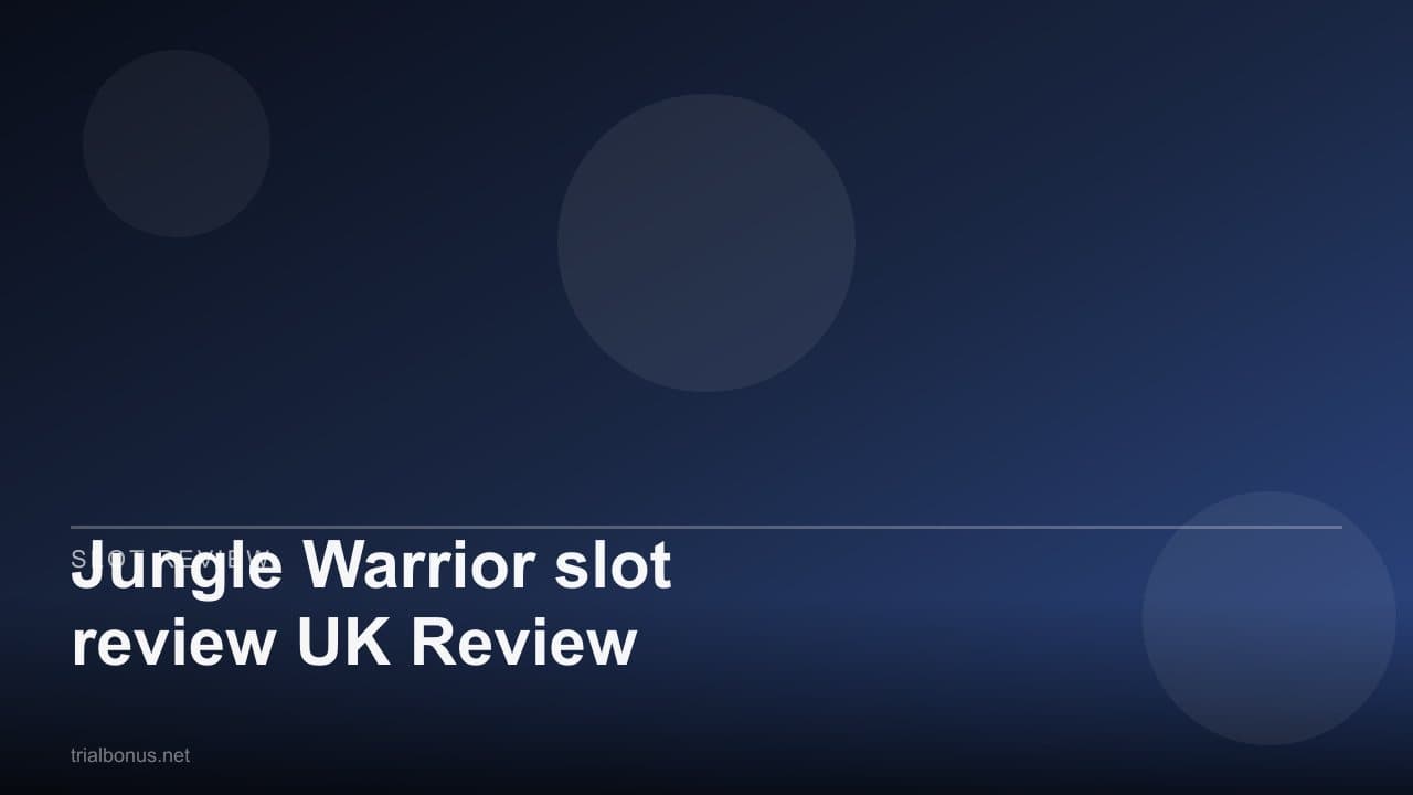 Jungle Warrior slot review UK Review
