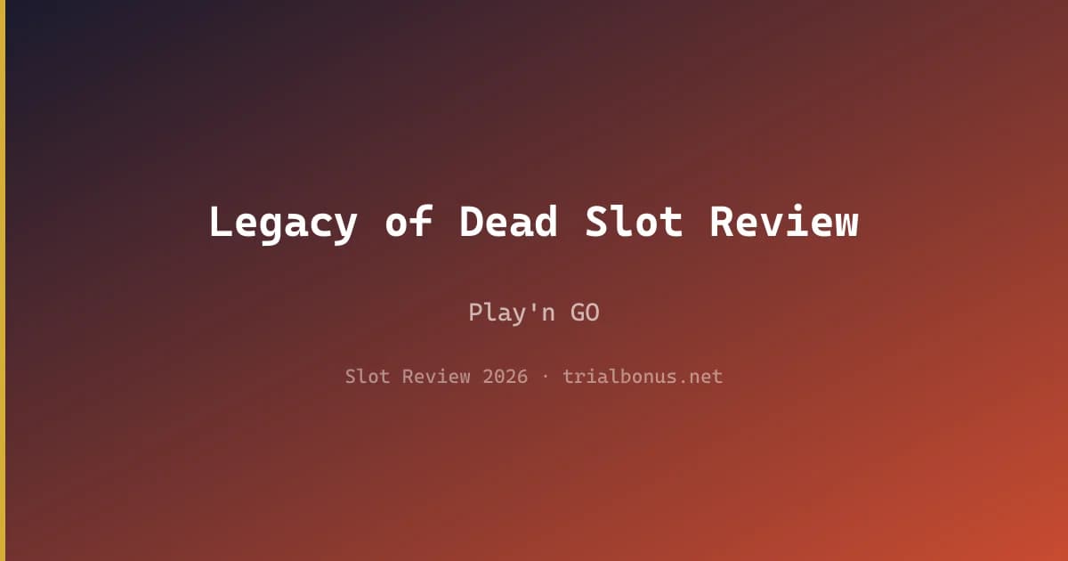 Legacy of Dead Slot Review