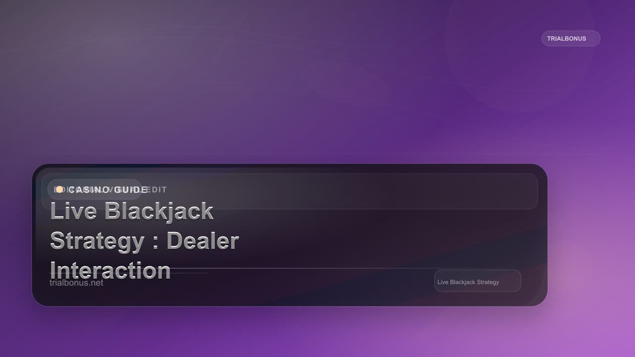 Live Blackjack Strategy Guide: Dealer Interaction Tips