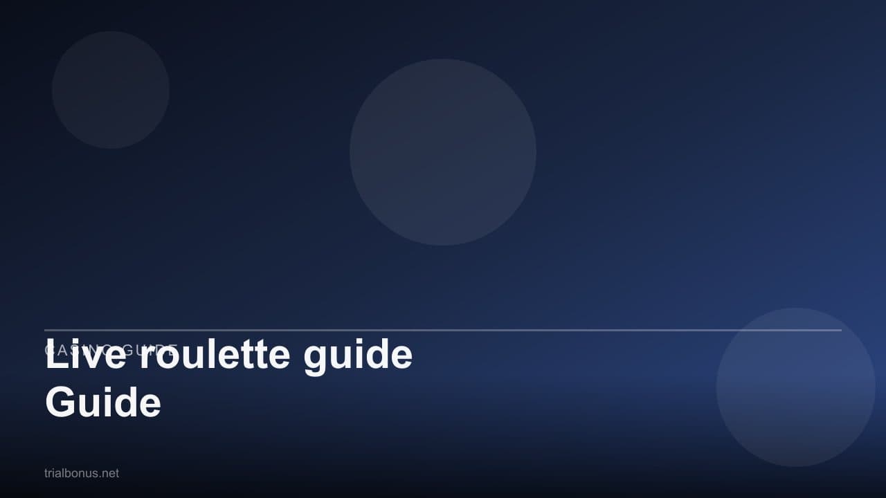 Live roulette Guide