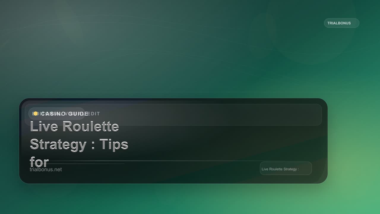 Live Roulette Strategy Guide: Tips for Live Dealer Roulette