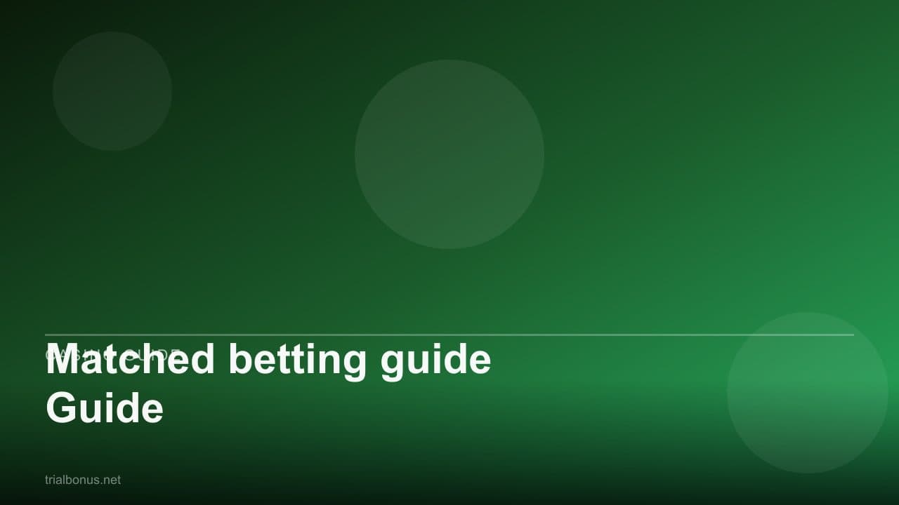 Matched betting Guide