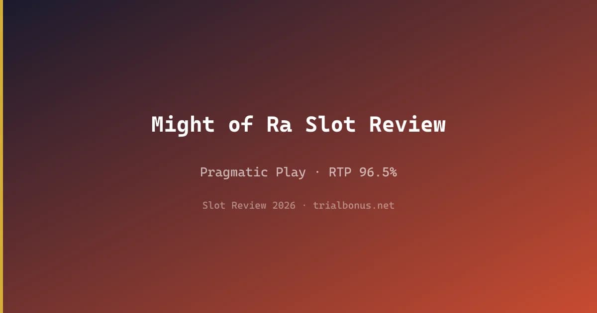 Might of Ra Slot Review