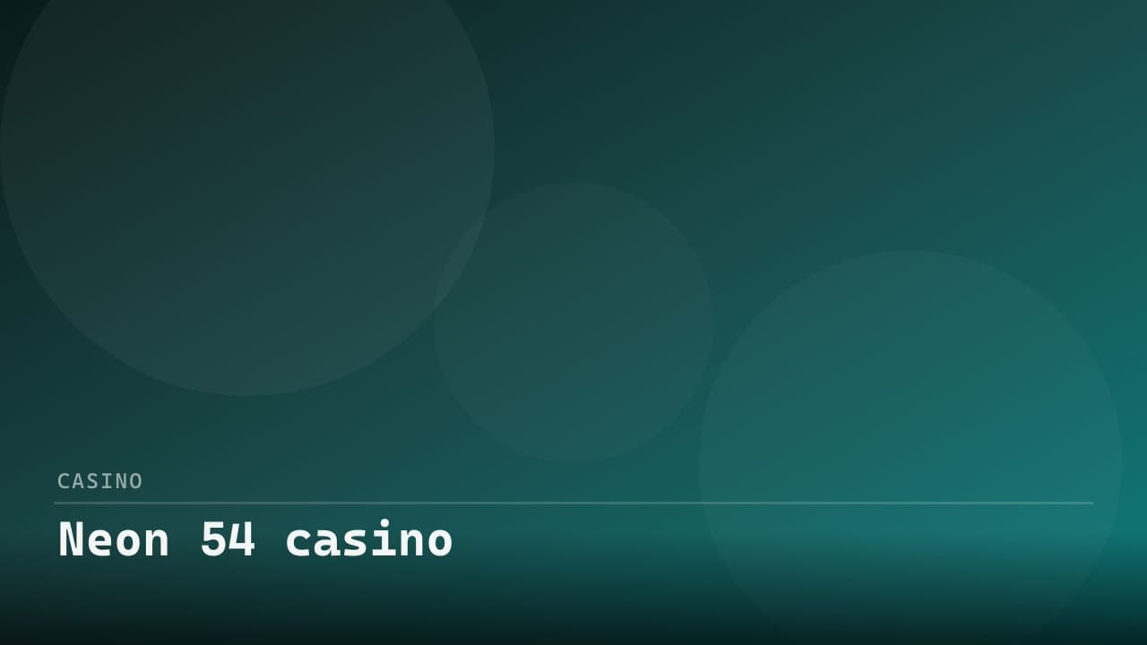 Neon 54 casino logo