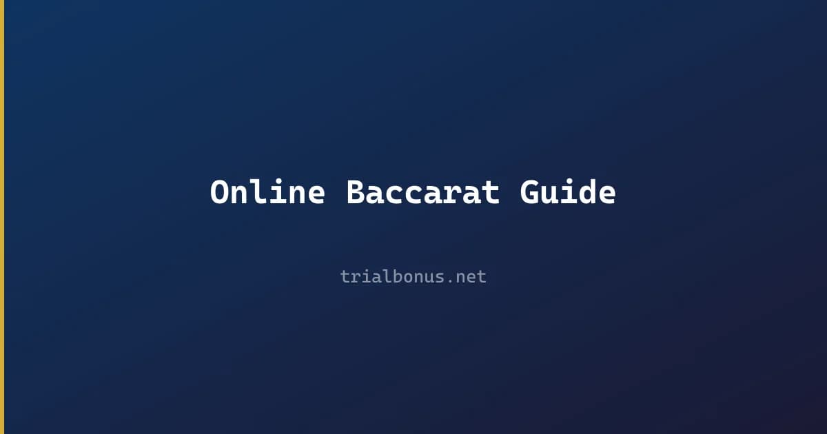 Online Baccarat Guide