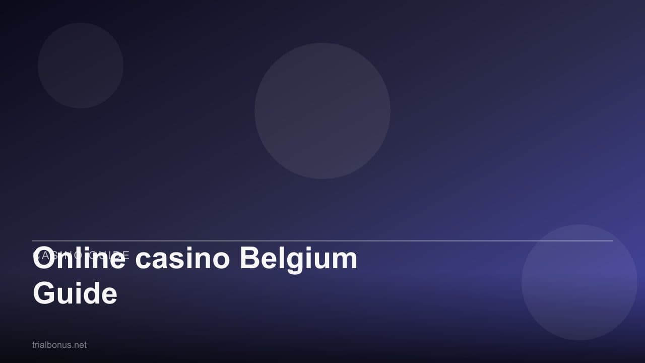 Online casino Belgium Guide