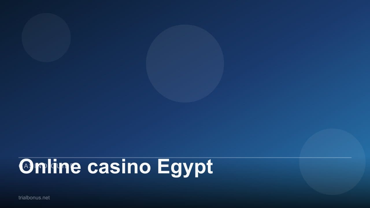 Online casino Egypt