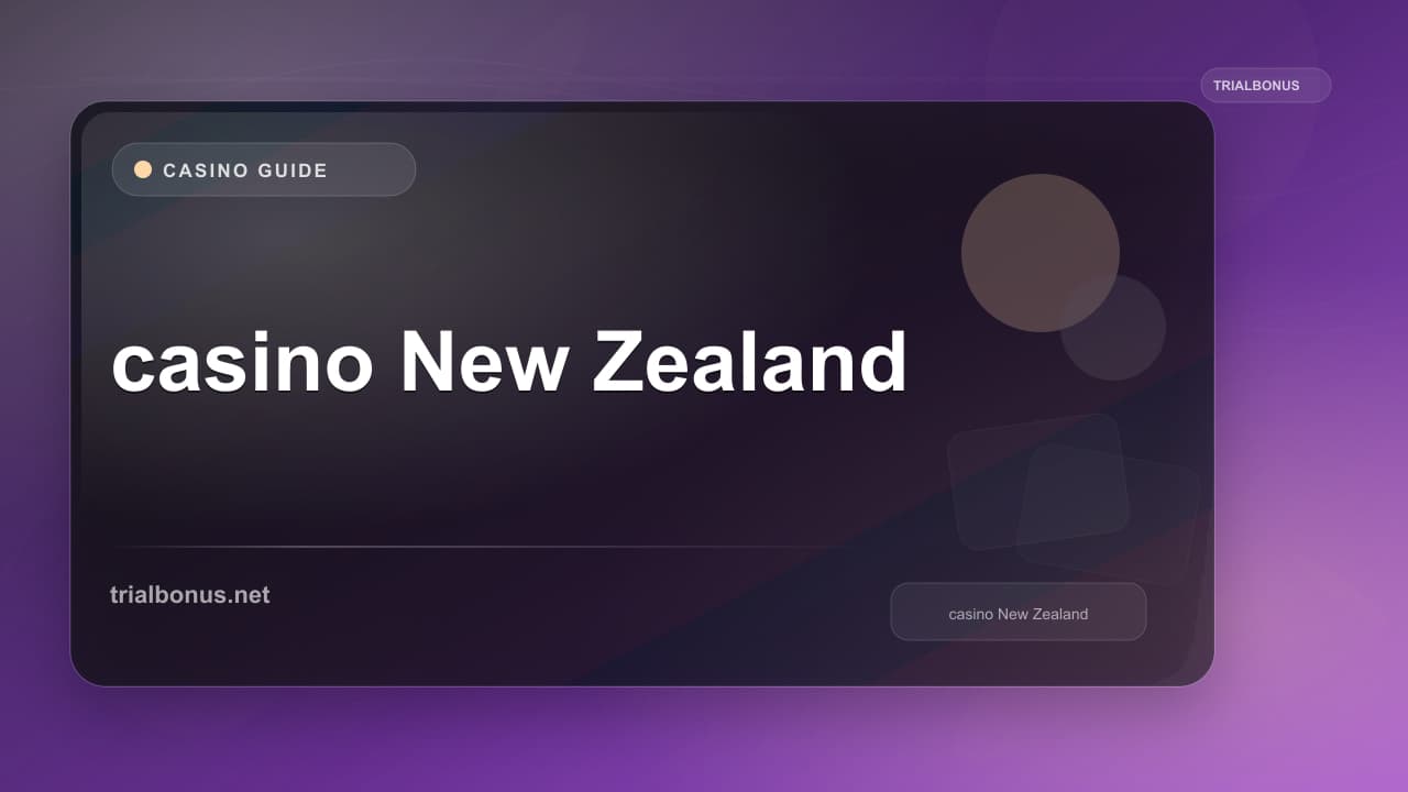 Online casino New Zealand Guide