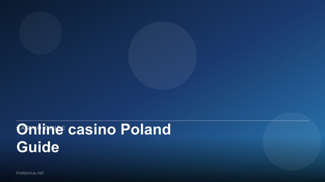 Online casino Poland Guide