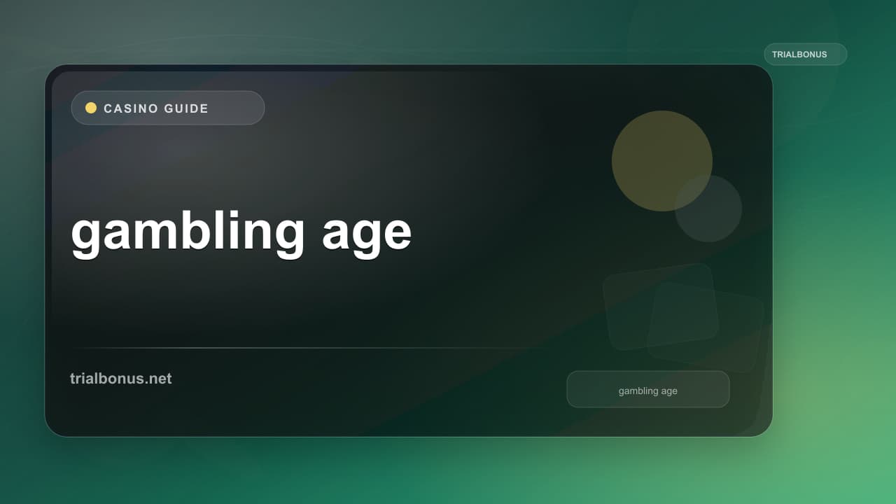 Online gambling age UK Guide