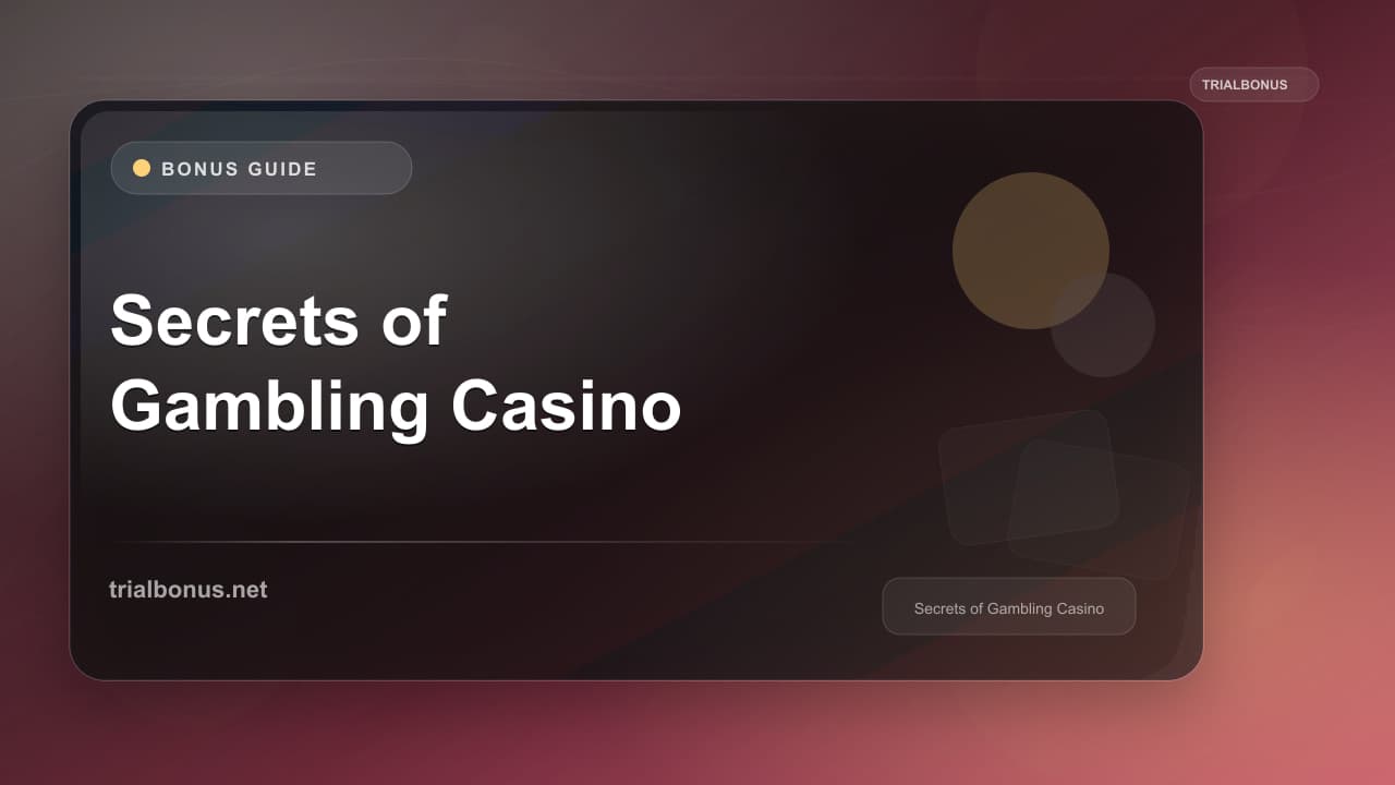 Secrets of the Online Gambling Casino Bonus