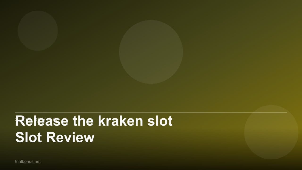 Release the kraken Slot Review