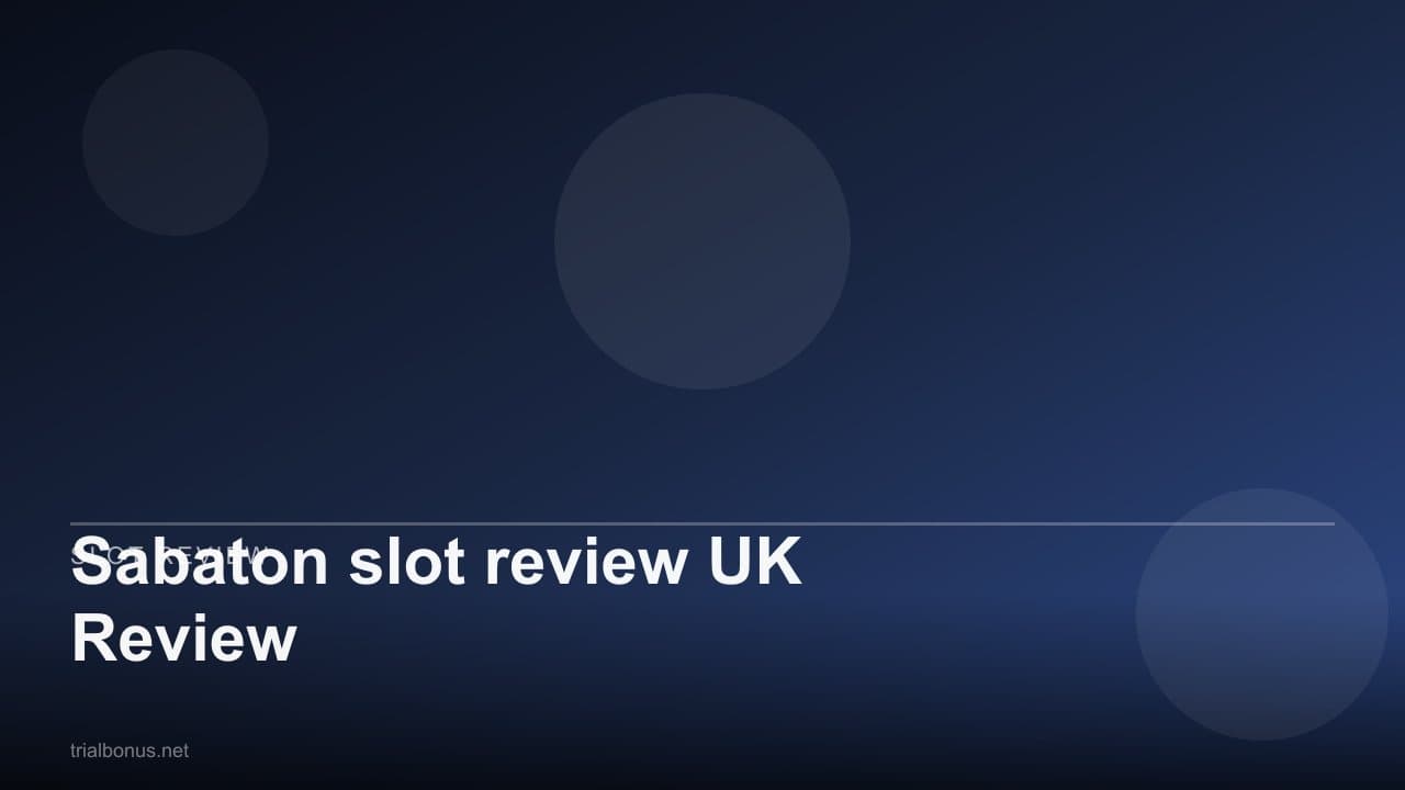 Sabaton slot review UK Review