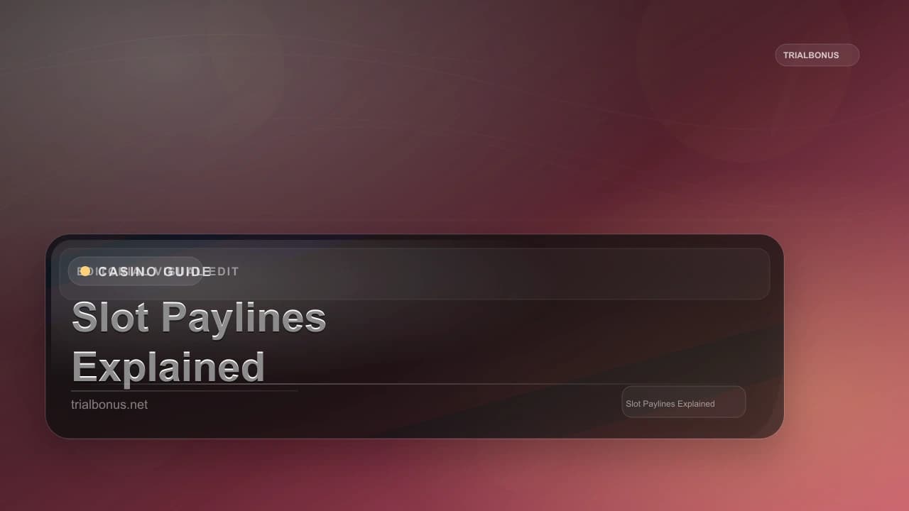 Slot Paylines Explained