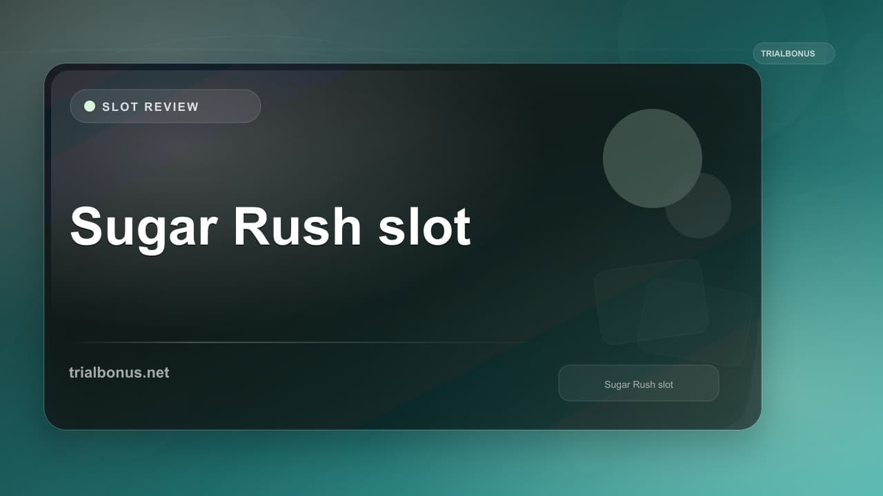 Sugar Rush slot review UK Review