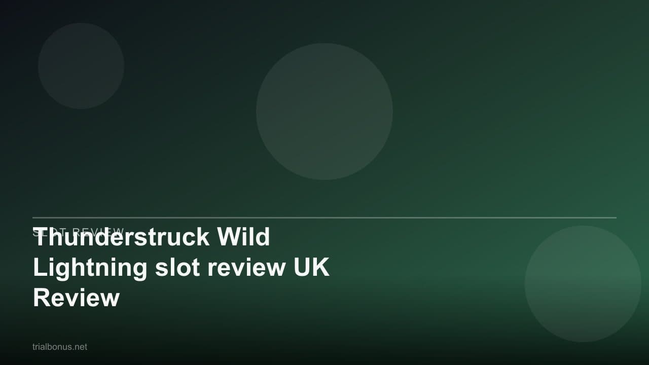 Thunderstruck Wild Lightning slot review UK Review
