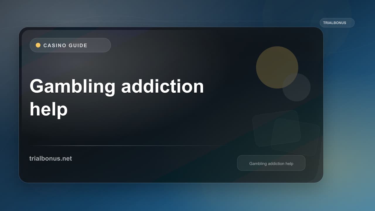 Gambling addiction help UK Guide