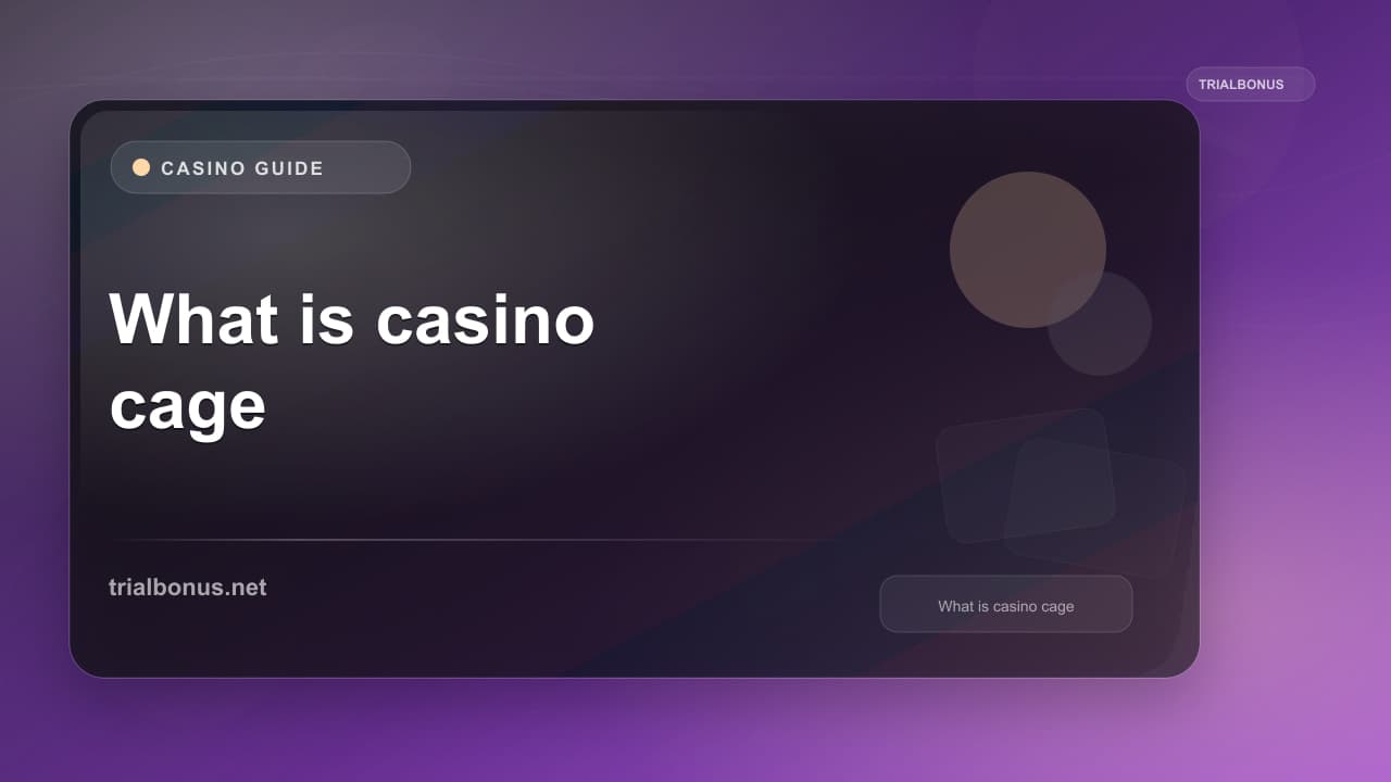What is a casino cage Guide