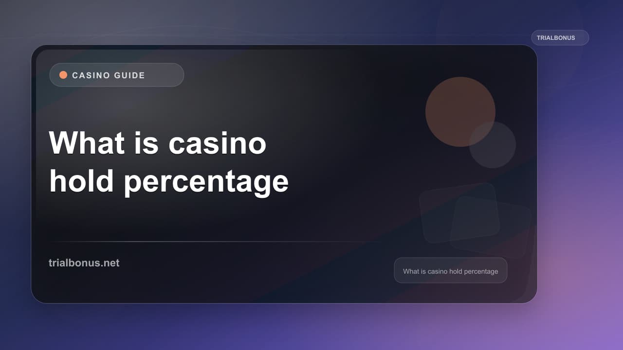 What is casino hold percentage Guide