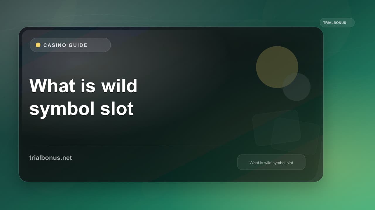 What is a wild symbol slot Guide