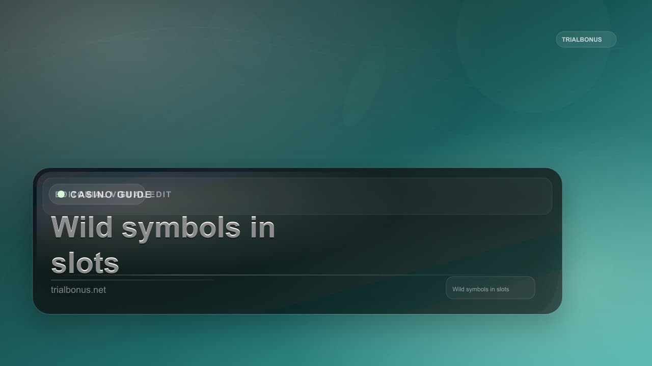 Wild symbols in slots guide UK Guide