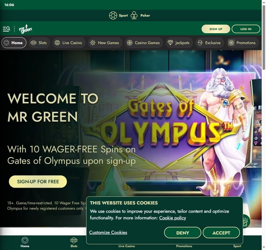 Mr green: Welcome Offer and Promotions review