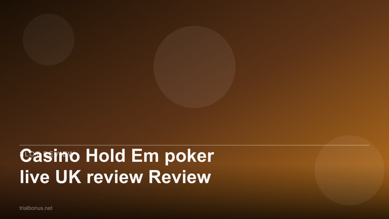 Casino Hold Em poker live UK Review review
