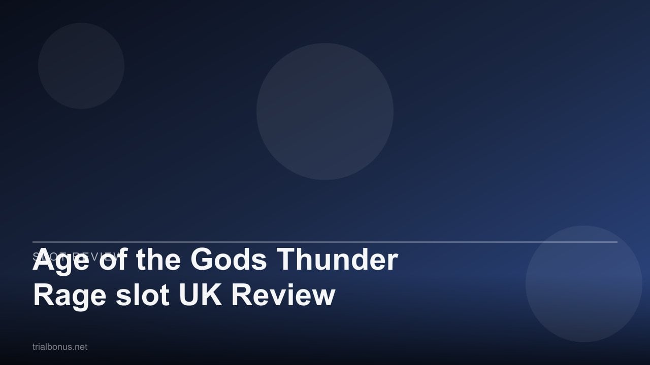 Age of the Gods Thunder Rage slot UK Review review