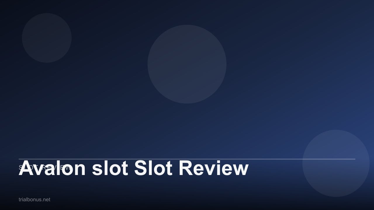 Avalon Slot Review review