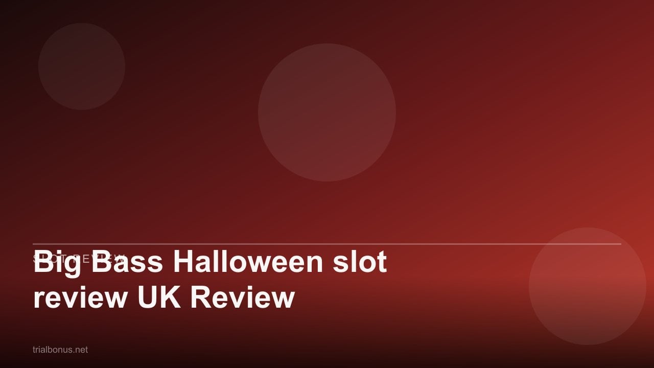 Big Bass Halloween slot review UK Review review